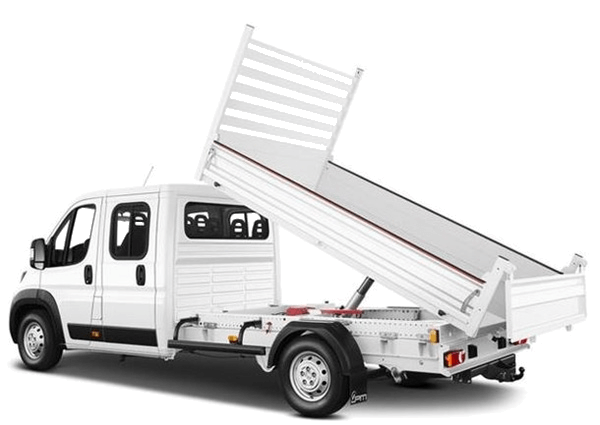 camion benne basculante cabine double