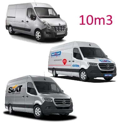 exemples de camions d'un volume de 10m3